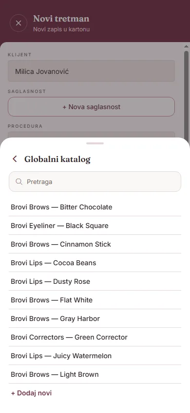 Katalog pigmenata za biranje boje